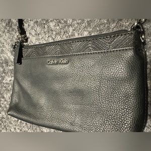 Calvin Klein leather black purse like new!!
